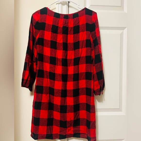 Beautiful red and black plaid Madewell dress/tunic in xxs - Picture 2 of 5
